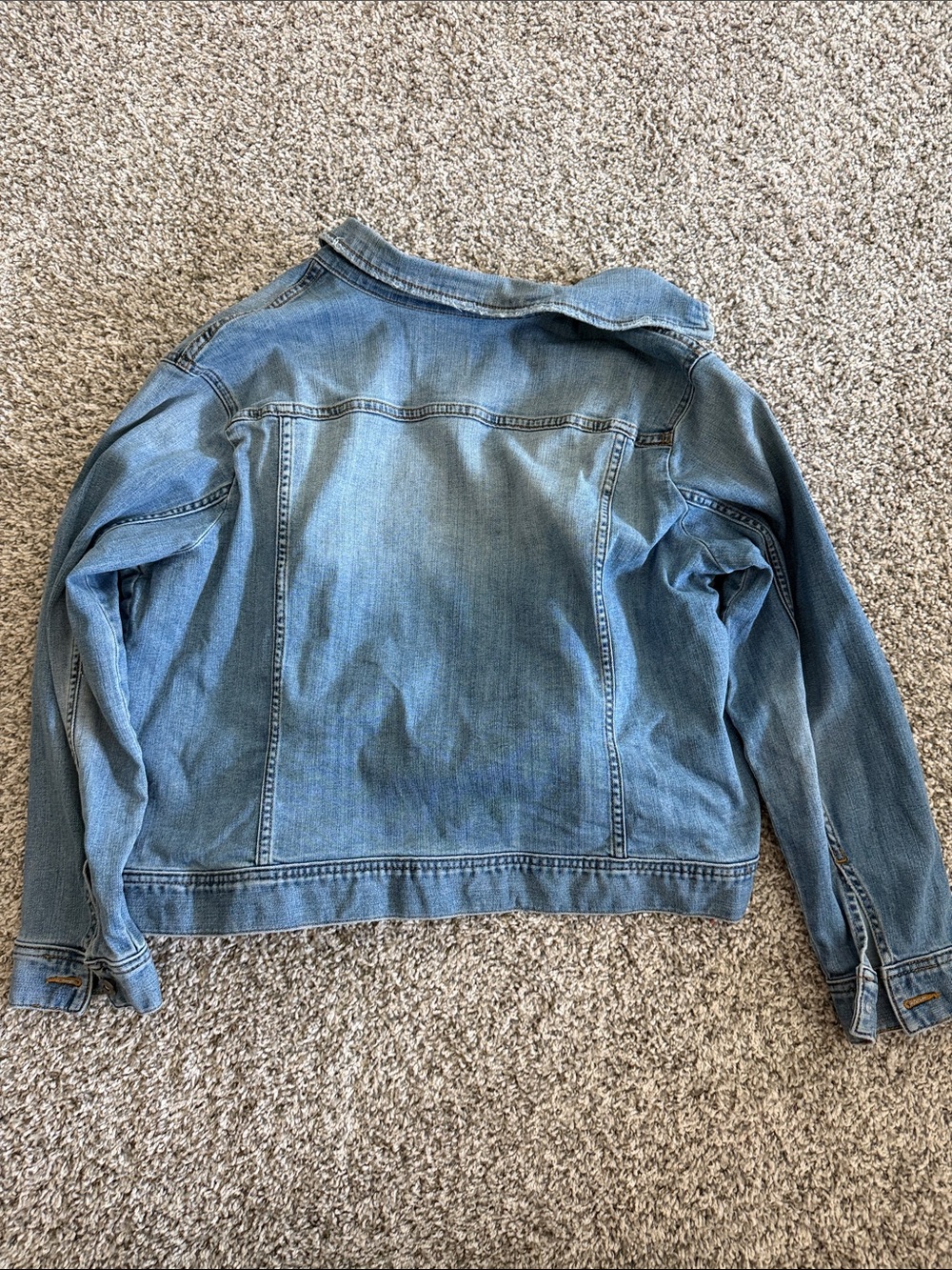 Melrose and Market Light Blue Denim Jean Jacket - Button-Front Style- Size 1X - Picture 7 of 10